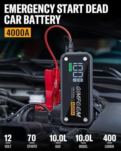 Rev Up Your Confidence: Our Take on the 4000A Jump Starter