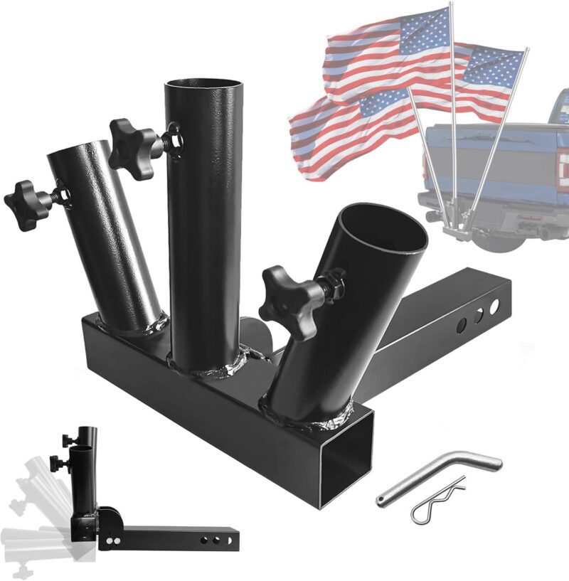 Why We Recommend the Foldable 3-Flag Hitch Mount for Our Adventures