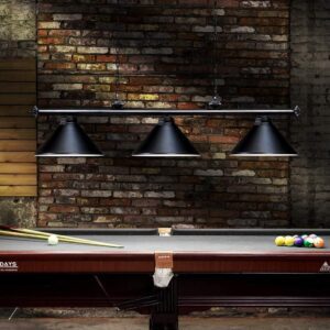 How We Brightened Our Space with the Wellmet 3-Light Pool Table Lamp