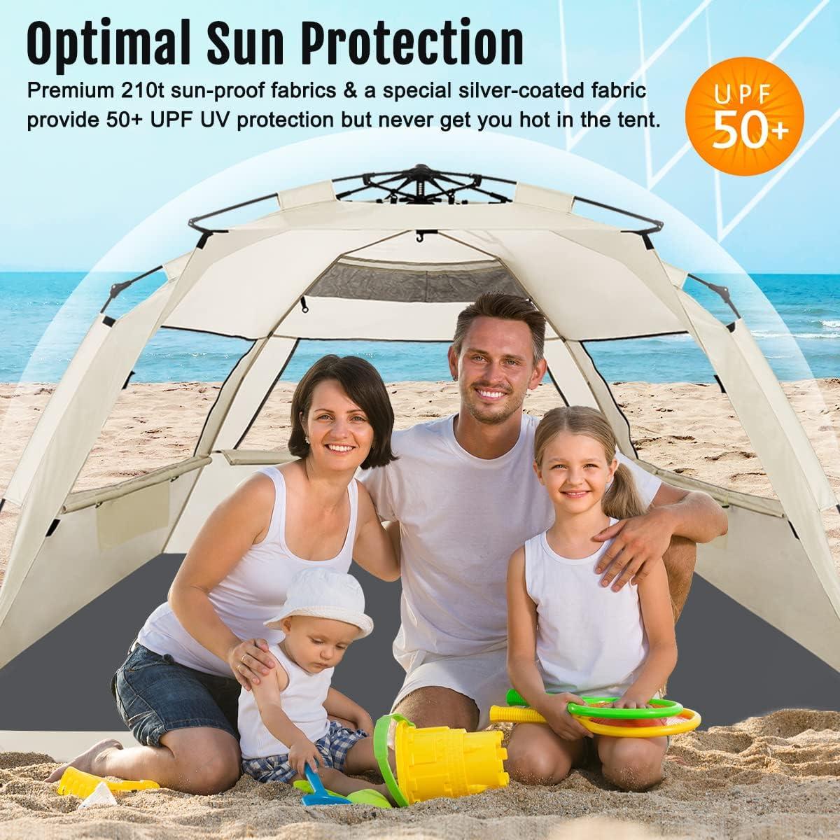 Why ‌We Love‍ the WhiteFang Deluxe pop Up Beach Tent Together