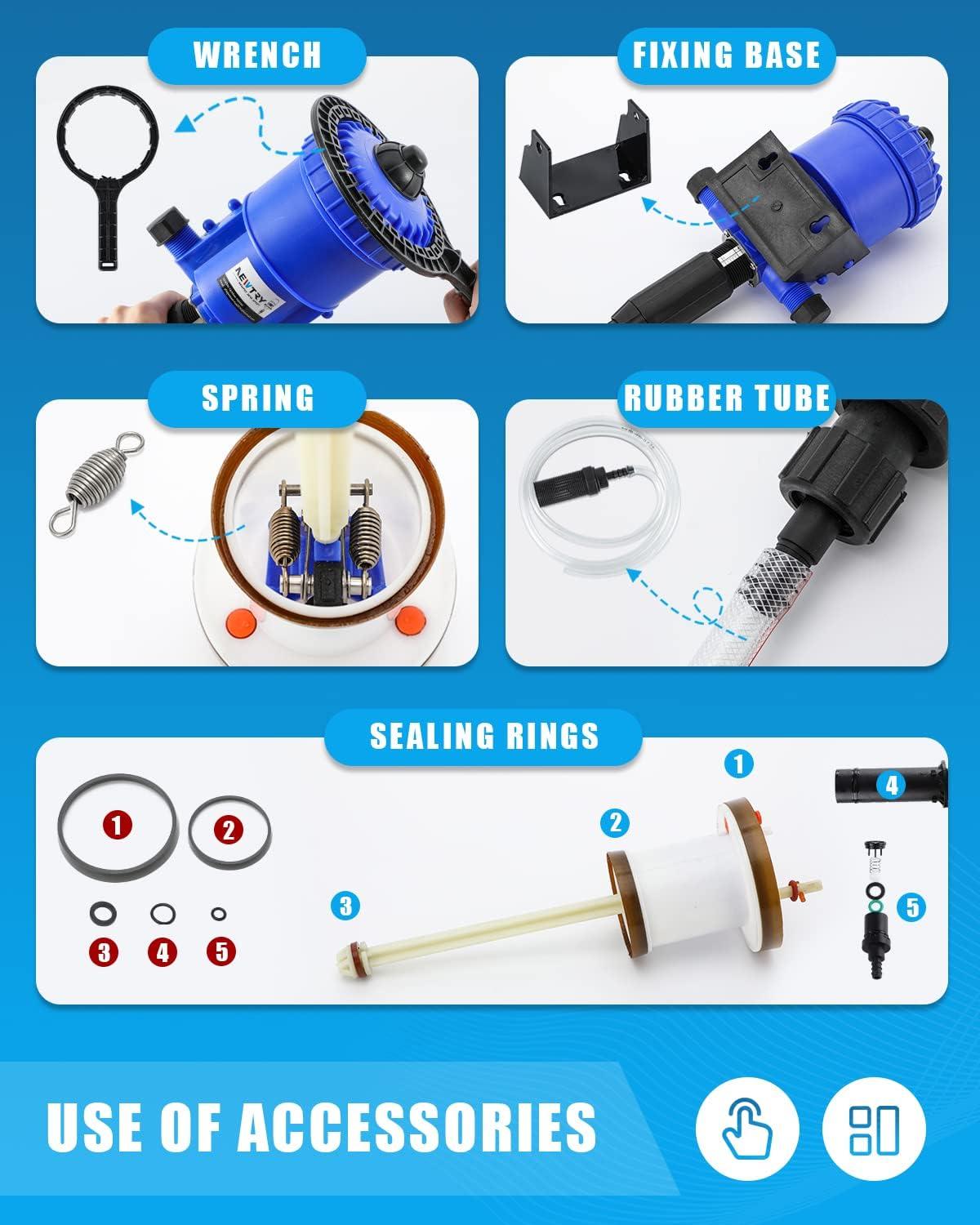 How We Tested the NEWTRY 0.2-2% Fertilizer Injector Pump