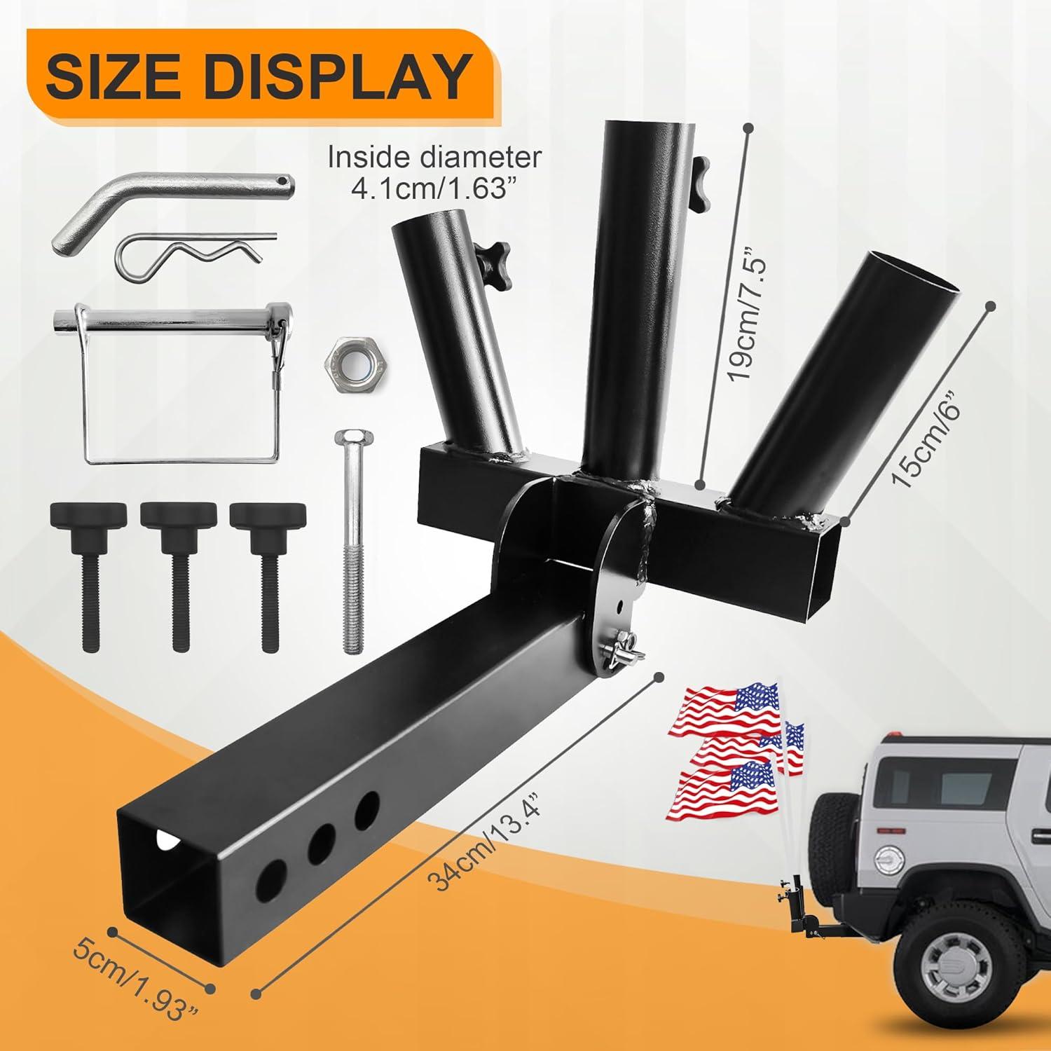 Why‍ We Recommend the Foldable 3-Flag Hitch Mount for Our Adventures